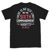 There is No Size Limit on the 6th Commandment: Unisex T-Shirt