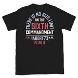 There is No Size Limit on the 6th Commandment: Unisex T-Shirt