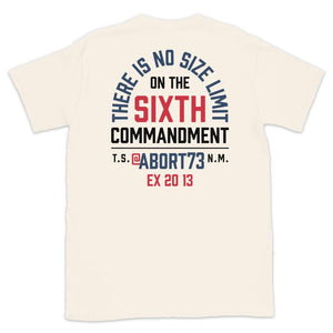 There is No Size Limit on the 6th Commandment: Unisex T-Shirt