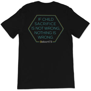 If Child Sacrifice is Not Wrong, Nothing is Wrong: Unisex T-Shirt