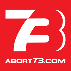 Abort73.com (73-Logo): Vinyl Sticker